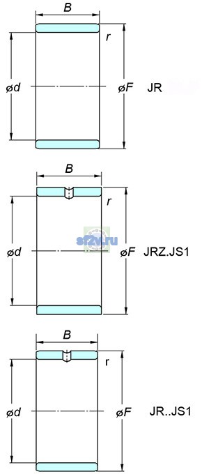 Фото подшипника JR40x48x40
