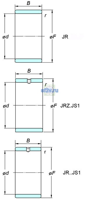 Фото подшипника JR50x55x25