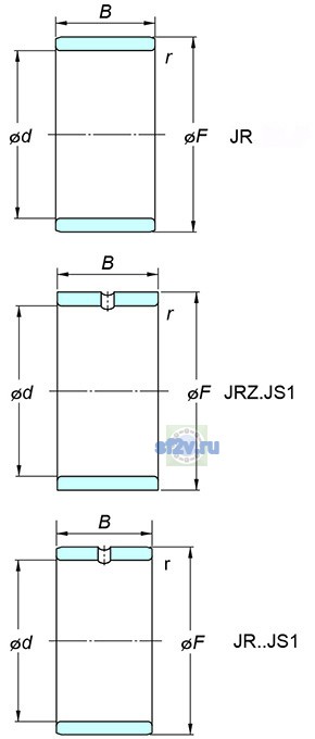 Фото подшипника JR50x60x25