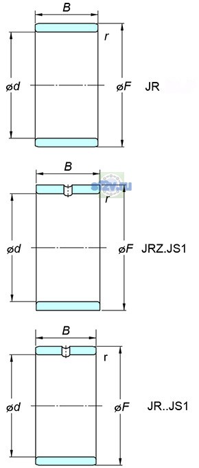 Фото подшипника JR70x80x25
