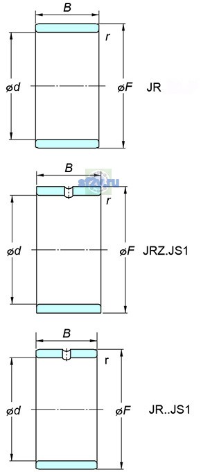 Фото подшипника JR80x90x25