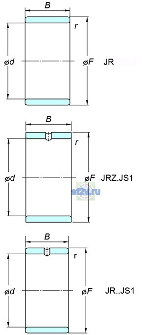 Фото подшипника JR80x90x35