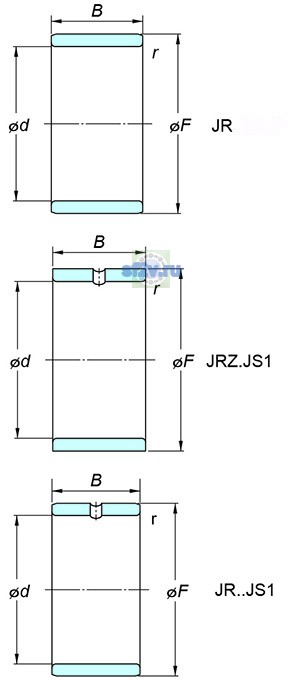 Фото подшипника JR80x90x54
