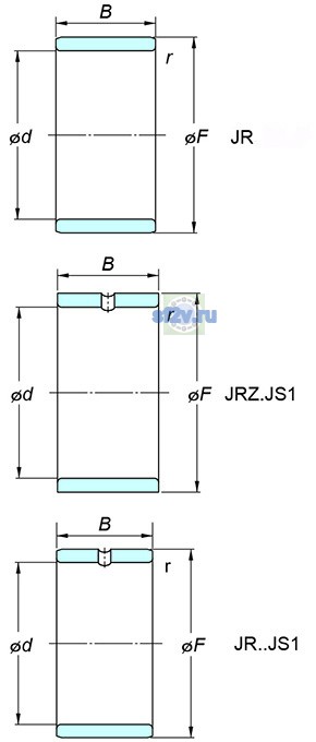 Фото подшипника JR85x95x30