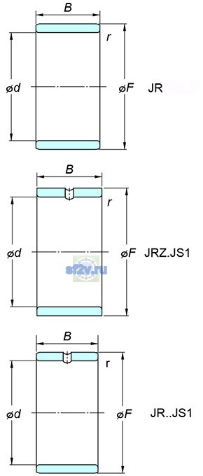 Фото подшипника JR95x110x63