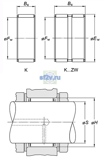 Фото подшипника K10X16X12TN