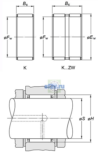 Фото подшипника K15X19X17H