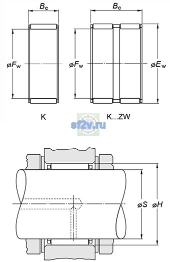 Фото подшипника K17X21X15