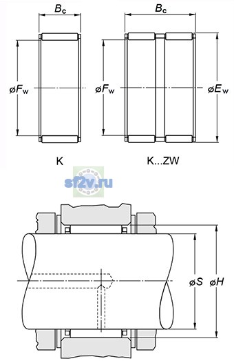 Фото подшипника K18X22X13H
