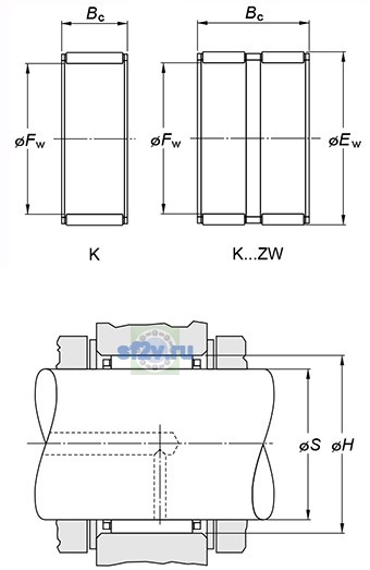 Фото подшипника K20X32X36H