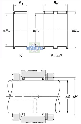 Фото подшипника K22X28X17H