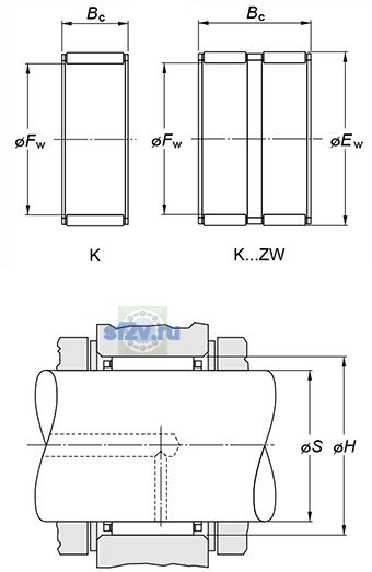 Фото подшипника K25X35X23,7H