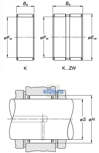 Фото подшипника K28X33X27