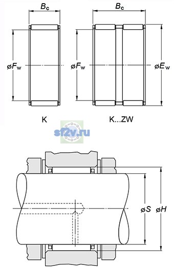 Фото подшипника K28X35X16H