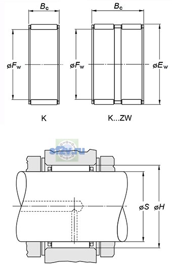 Фото подшипника K32X39X16H