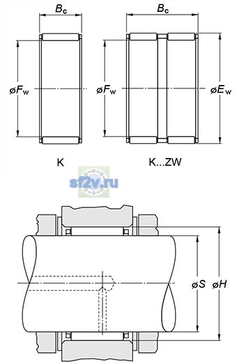 Фото подшипника K35X45X20FH