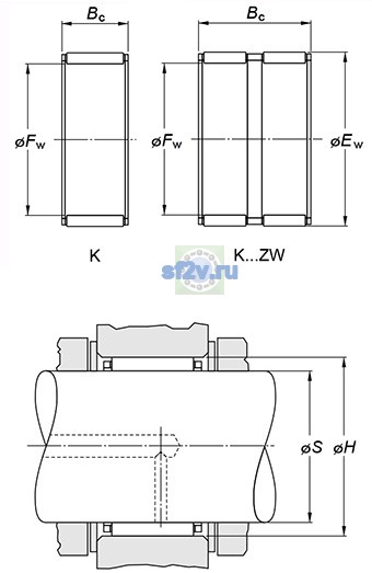Фото подшипника K35X45X30F