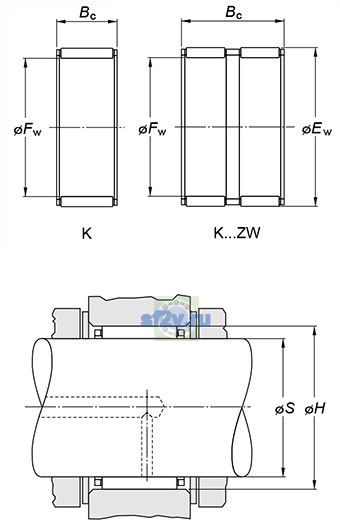 Фото подшипника K38X46X20H