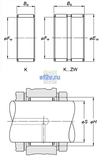 Фото подшипника K38X50X25