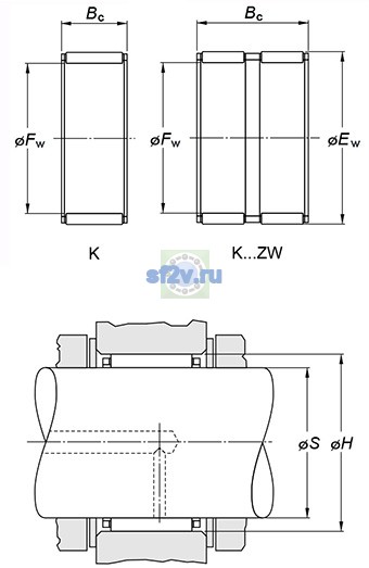 Фото подшипника K40X45X18H