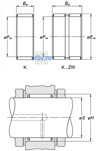 Фото подшипника K40X46X17
