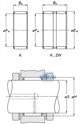 Фото подшипника K43X48X17FH