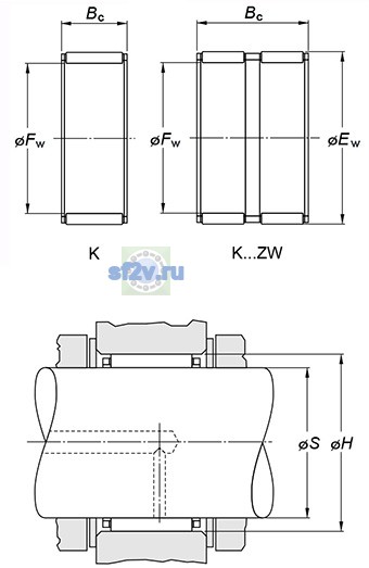 Фото подшипника K45X50X15H