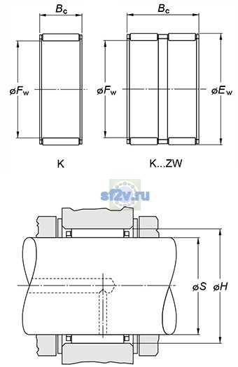 Фото подшипника K45X50X27FH