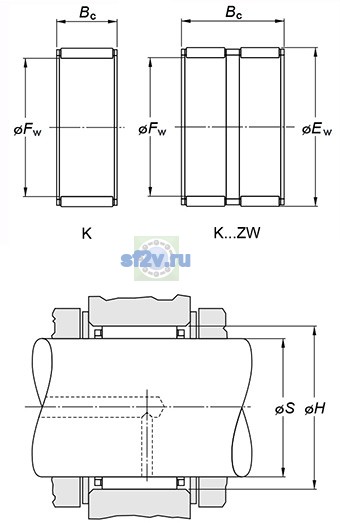 Фото подшипника K45X55X20H