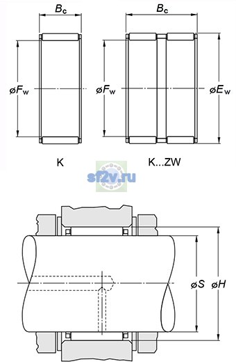 Фото подшипника K46X53X36HZW