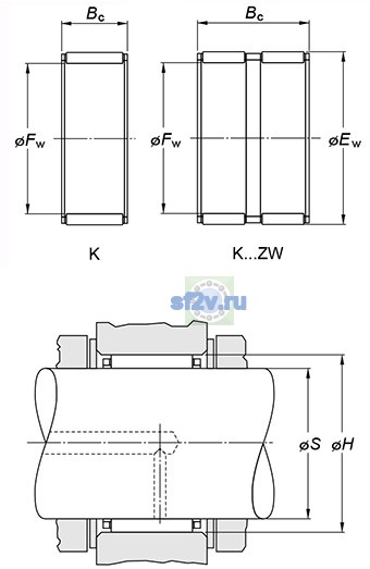Фото подшипника K47X55X28FV1