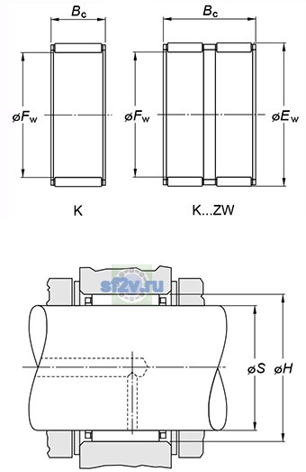 Фото подшипника K50X55X17H