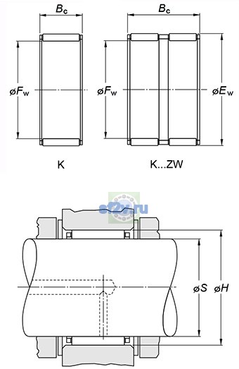 Фото подшипника K50X58X35H
