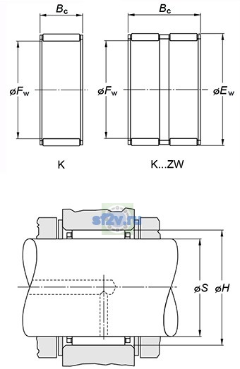 Фото подшипника K55X60X20H