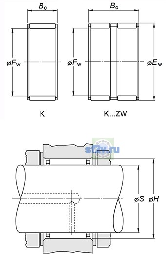 Фото подшипника K55X63X15F