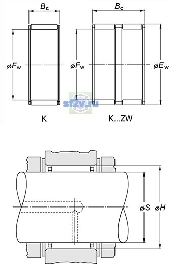 Фото подшипника K60X68X30ZW