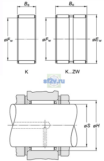 Фото подшипника K70X78X46ZW