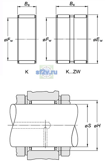 Фото подшипника K75X81X20F