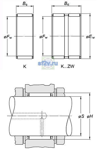 Фото подшипника K75X83X30FH