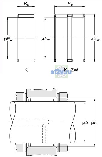Фото подшипника K85X92X20H
