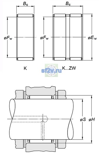 Фото подшипника K8x11x13TN
