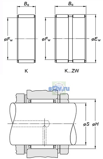 Фото подшипника K90X98X30