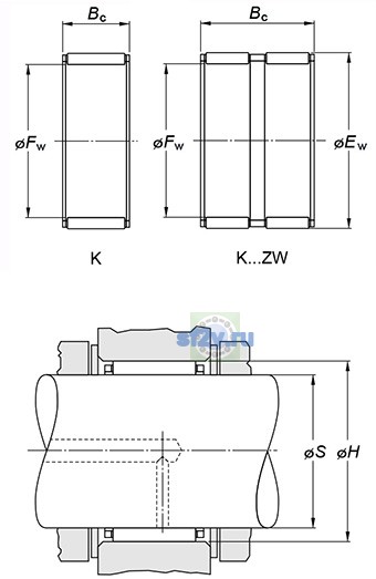 Фото подшипника K95X103X20