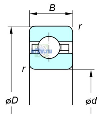 Фото подшипника KAC040
