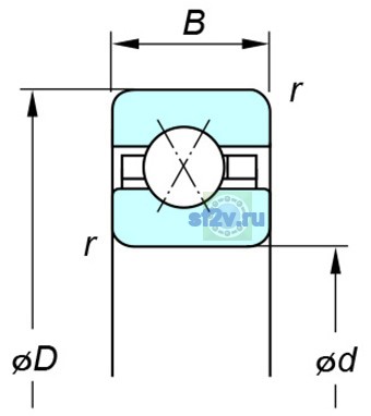 Фото подшипника KAX050