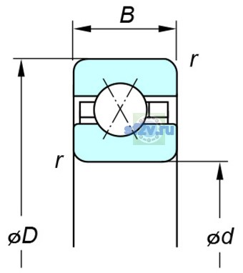 Фото подшипника KAX060