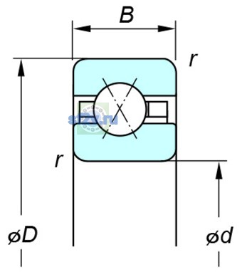 Фото подшипника KAX100