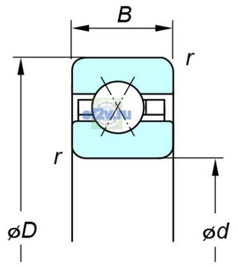 Фото подшипника KBX035