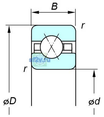 Фото подшипника KBX042
