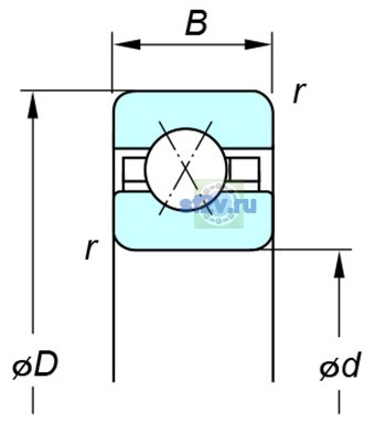 Фото подшипника KBX050